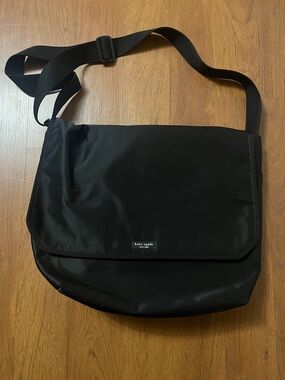 kate spade Black Nylon Crossbody Messenger Bag